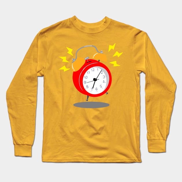 Waker clock Long Sleeve T-Shirt by Orange-C